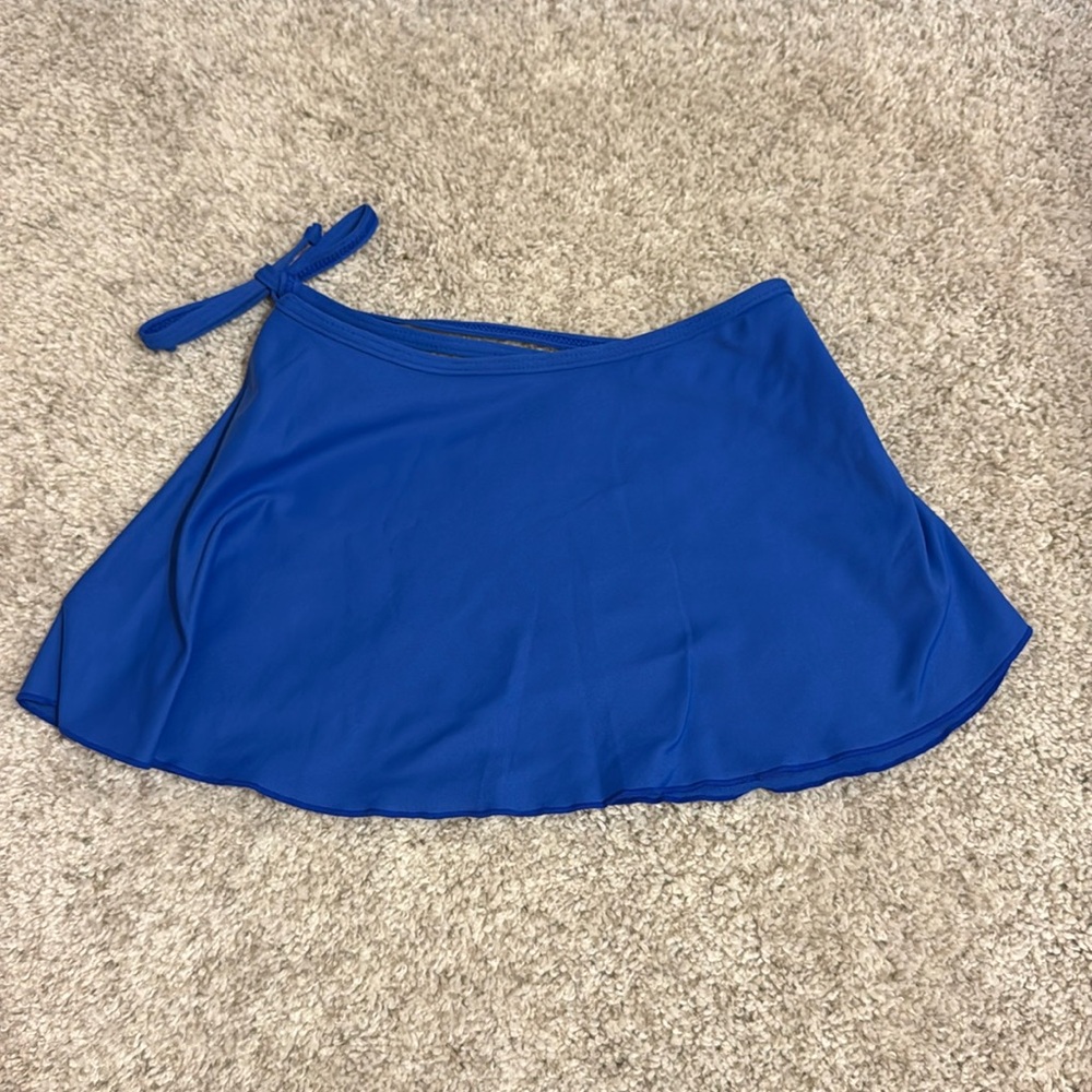 SoDanca Celestine royal blue wrap skirt ballet